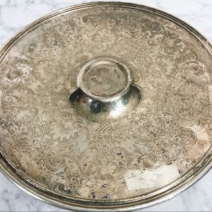 Vintage WM Rogers Silver Plated Chips & Dip Tray